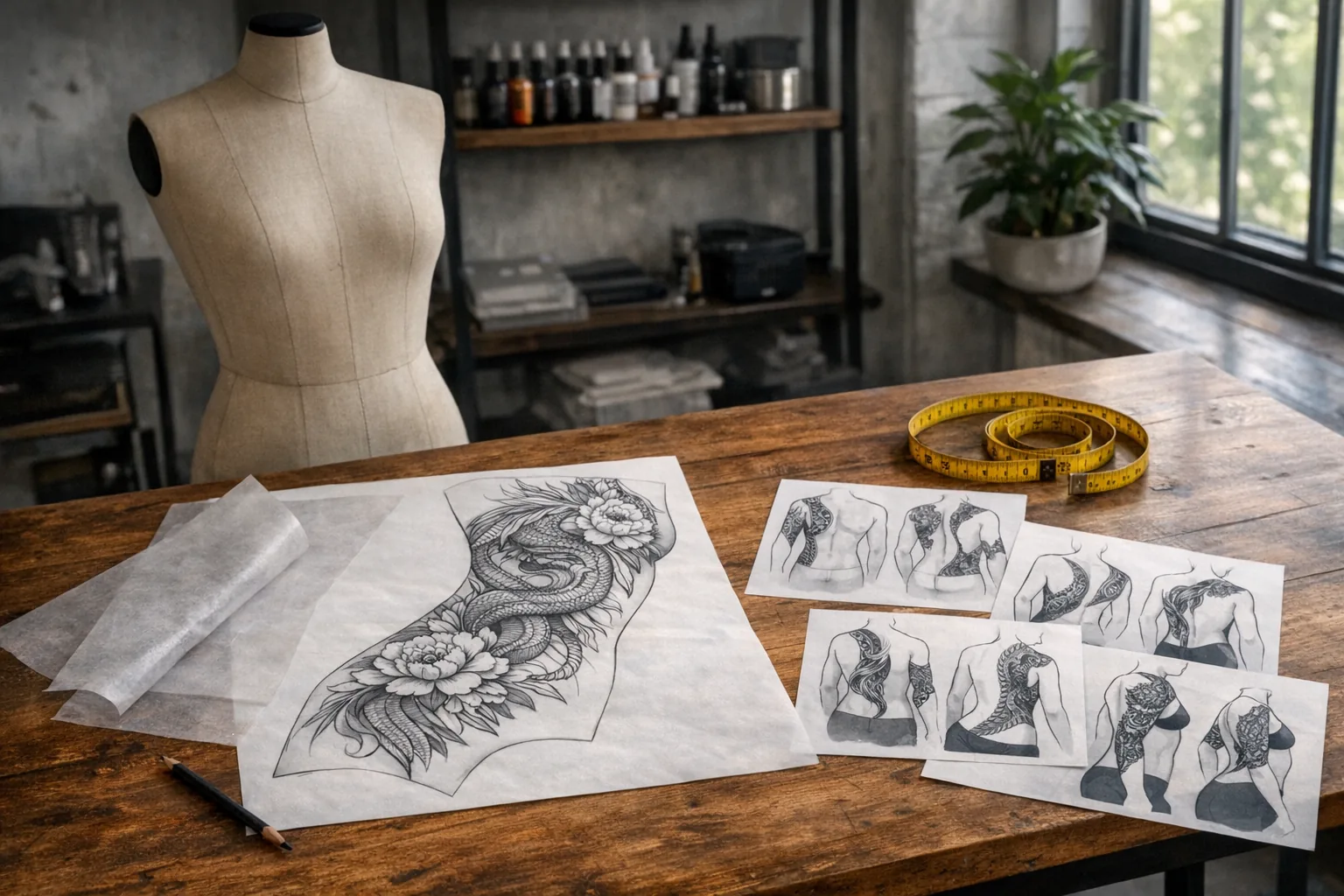 Jak dopasować wzór tatuażu do sylwetki i proporcji