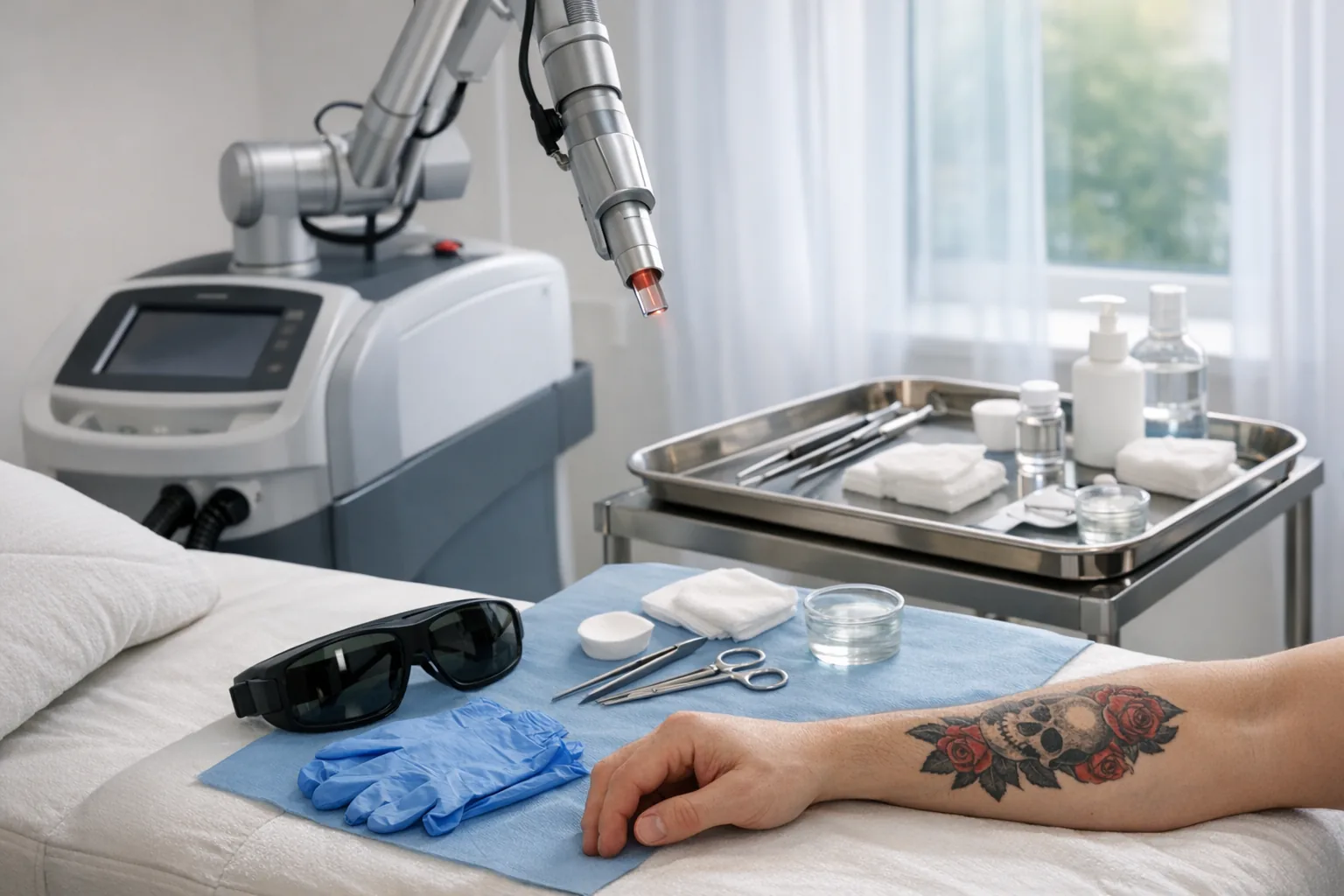 Jak wygląda usuwanie tatuażu laserem krok po kroku